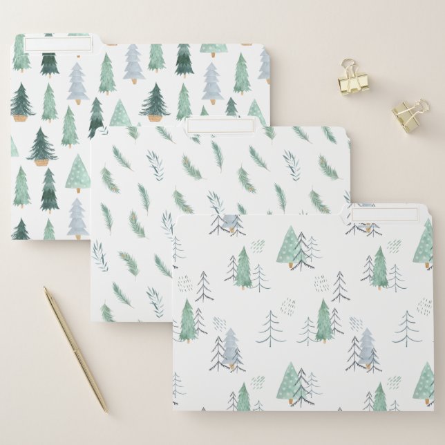 Document Folders - Christmas Patterns (Set)