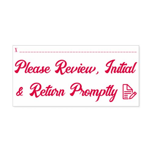 Document Review Request Rubber Stamp