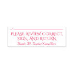 [ Thumbnail: Document Review + Teacher Name Rubber Stamp ]