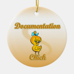 Documentation Chick Ceramic Ornament