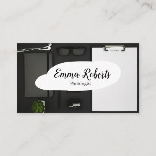 Documents Pink Law Lawyer Paralegal Business Card