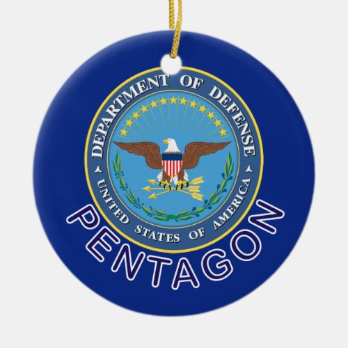 DOD Pentagon Ceramic Ornament