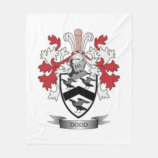 Dodd Family Crest Coat of Arms Fleece Blanket