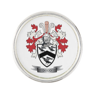 Dodd Family Crest Coat of Arms Lapel Pin