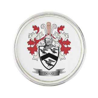 Dodd Family Crest Coat of Arms Lapel Pin