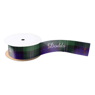 Dodds clan Plaid Scottish kilt tartan Satin Ribbon