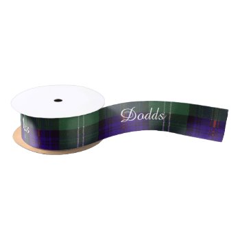 Dodds Clan Plaid Scottish Kilt Tartan Satin Ribbon by TheTartanShop at Zazzle