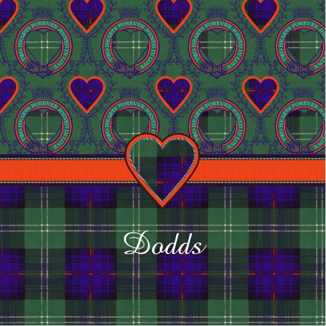 Dodds clan Plaid Scottish kilt tartan Statuette (Front)