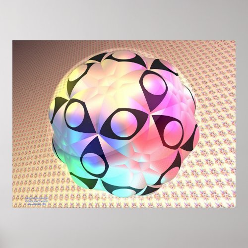 Dodecahedral Bubble Poster