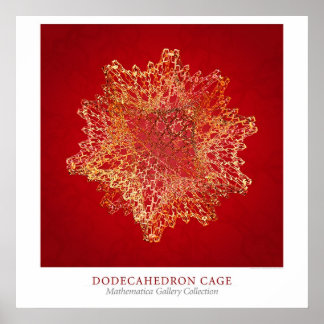Dodecahedron Cage Poster
