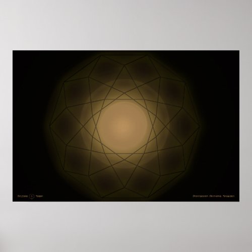 Dodecahedron Dimensional Singularity Poster