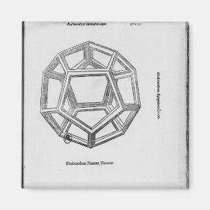 Dodecahedron, from 'De Divina Proportione' Magnet