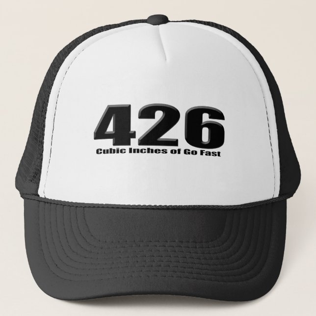 Dodge 426 Hemi Mopar Go Fast Trucker Hat (Front)