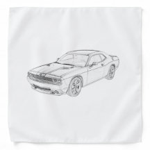 Dodge Hemi Bandanna handkerchief Promotional item from Detroit auto show NEW 