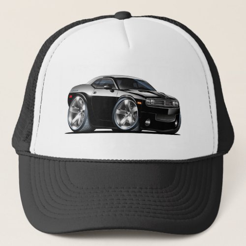 Dodge Challenger Black Car Trucker Hat
