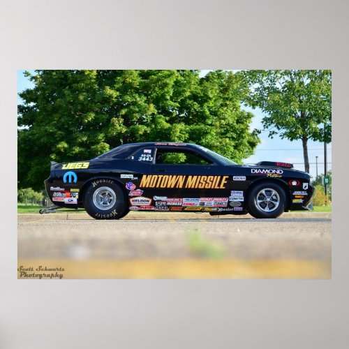 Dodge Challenger Motown Missle Poster