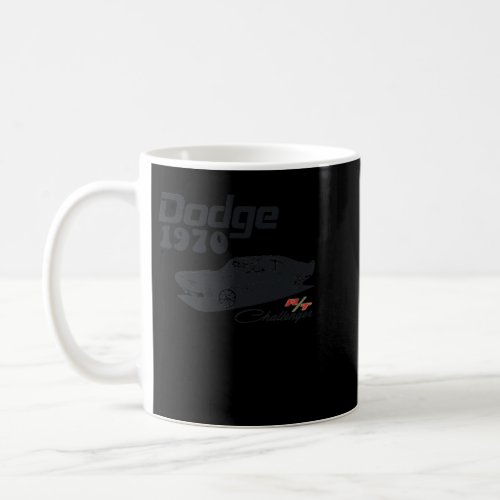 Dodge Challenger Muscle Car American Flag 4th July Coffee Mug