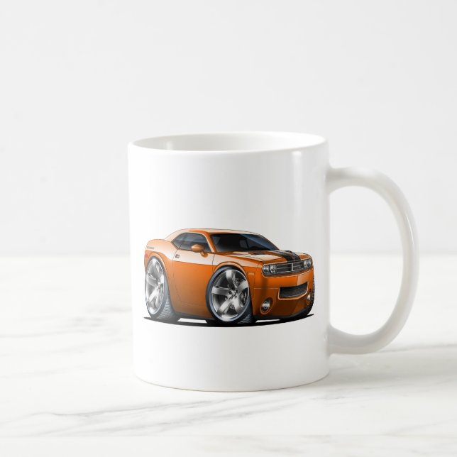 Dodge Challenger Orange Car Coffee Mug (Right)