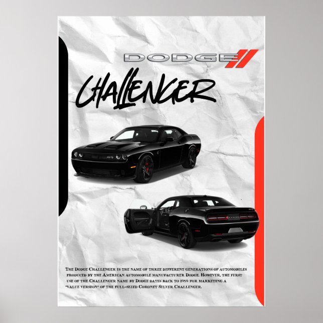 Dodge Challenger Poster (Front)
