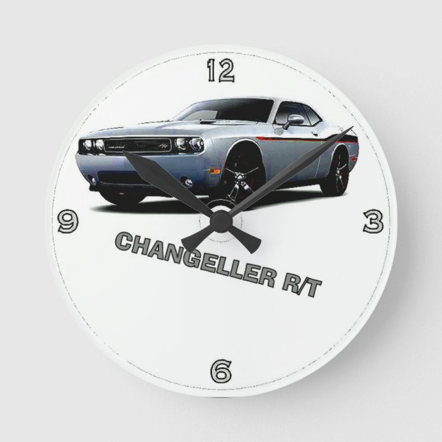DODGE CHALLENGER R/T ROUND CLOCK (Front)