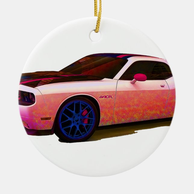 Dodge Challenger SRT8 ACR Ceramic Ornament (Front)