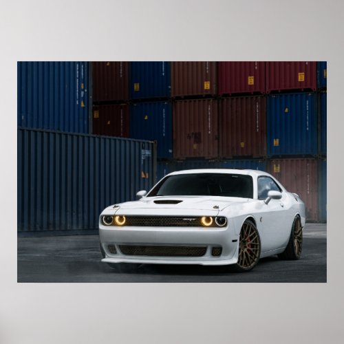 Dodge Challenger SRT Poster