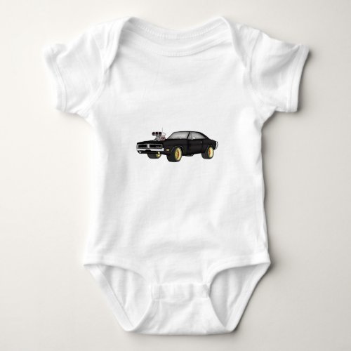 dodge charger baby bodysuit