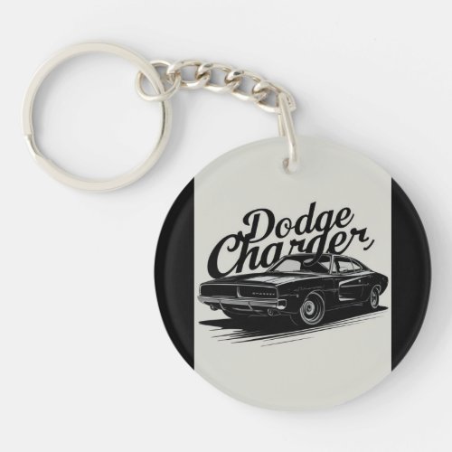 Dodge Charger, car,Acrylic keyring