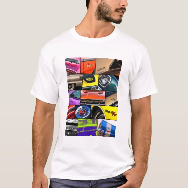 Dodge Charger Challenger Dart GTS Demon Coronet T-Shirt (Front)