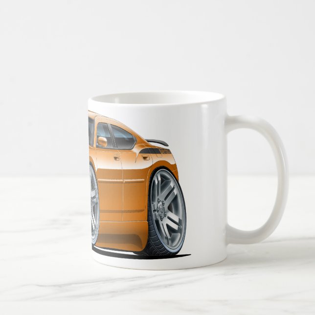 Dodge Charger Daytona Orange Car Coffee Mug (Right)