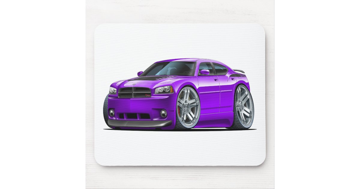 Dodge Charger Daytona Purple Car Mouse Pad Zazzle Com
