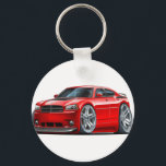 Dodge Charger Daytona Red Car Keychain<br><div class="desc">Keychain Template</div>