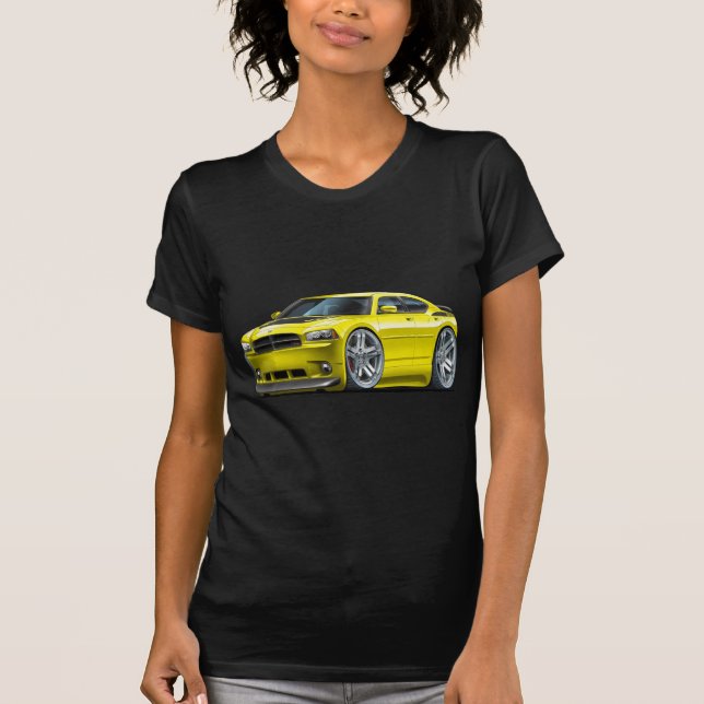 Dodge Charger Daytona Yellow Car T-Shirt (Front)