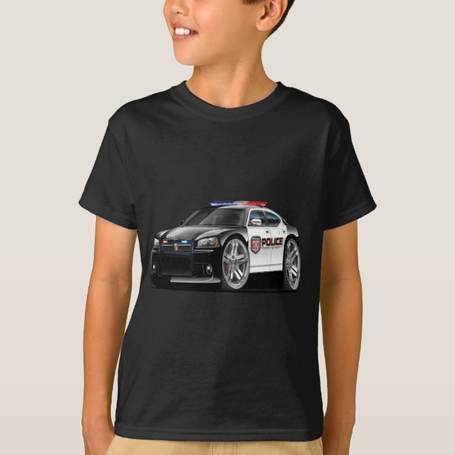 Dodge Charger Police Car T-Shirt (Front)