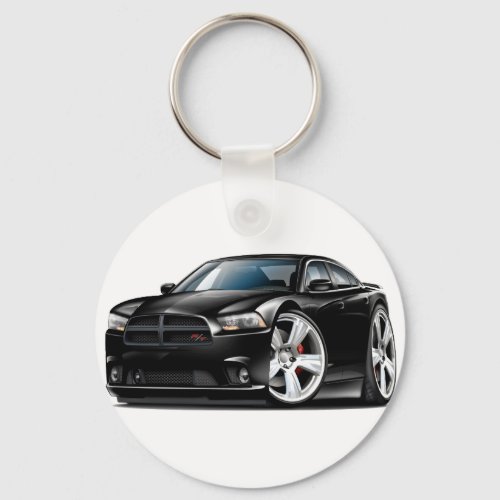 Dodge Charger RT Black Car Keychain