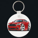 Dodge Charger RT Red Car Keychain<br><div class="desc">Keychain Template</div>