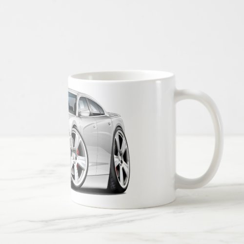 Dodge Charger RT White Car Coffee Mug