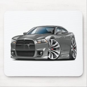Dodge Charger SRT8 Grey Car Mouse Pad