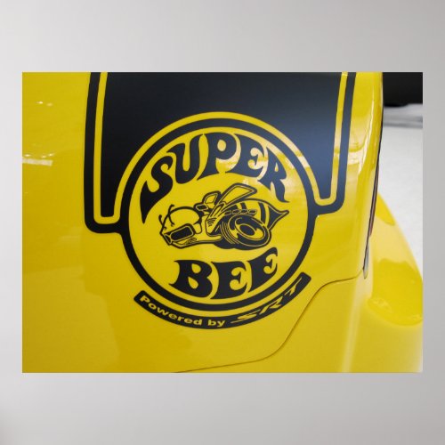 Dodge Charger SRT Super Bee Emblem Poster