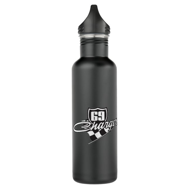 Dodge Charger Stainless Steel Water Bottle (Left)