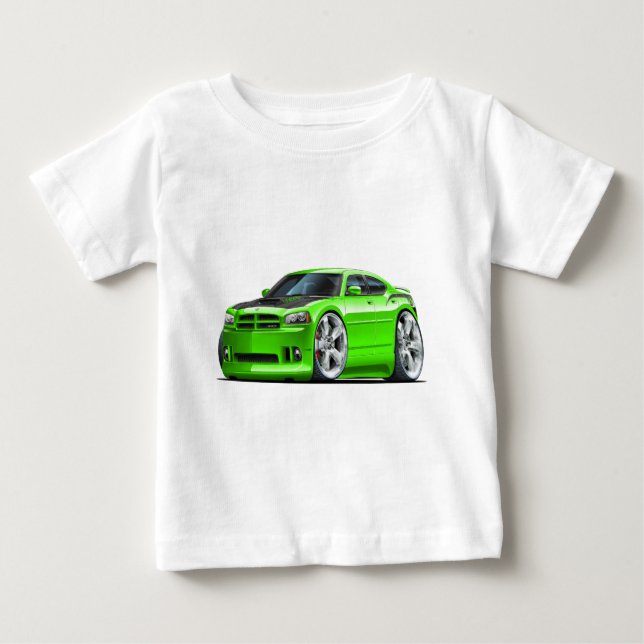 Dodge Charger Super Bee Green Car Baby T-Shirt (Front)