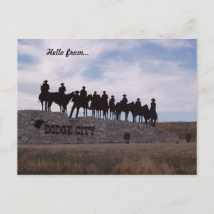 dodge city kansas postcard
