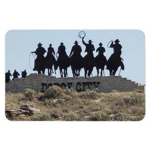 Dodge City, Kansas - Wild West Town Magnet