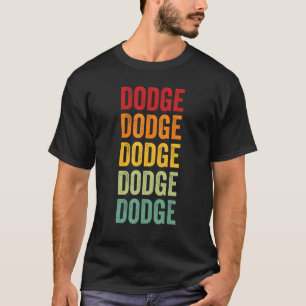 Dodge County Nebraska Rainbow Text Design T-Shirt