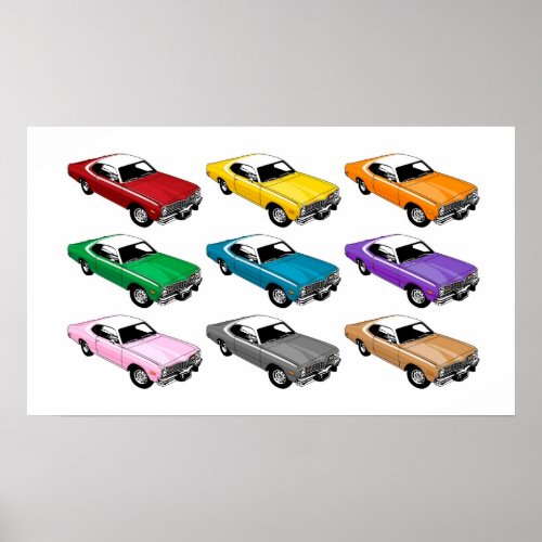 Dodge Dart Colors Poster