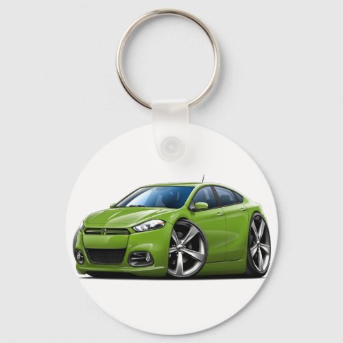 Dodge Dart Green Car Keychain