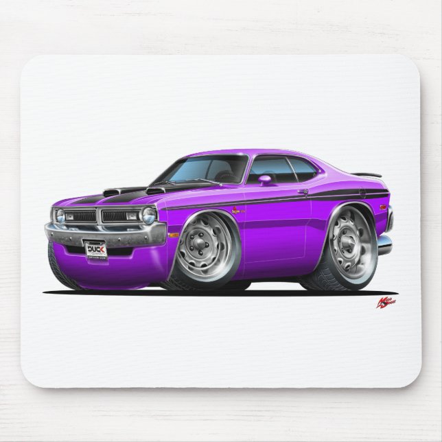 Dodge Demon Purple Car Mouse Pad (Front)