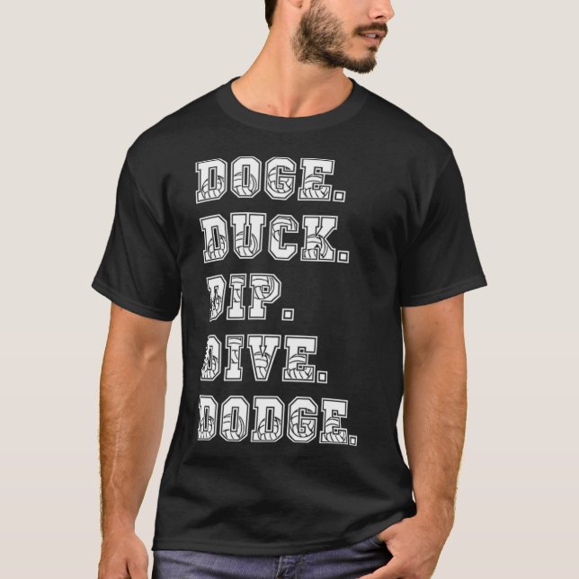 Dodge Duck Dip Dive Dodge Dodgeball labrador mom l T-Shirt (Front)