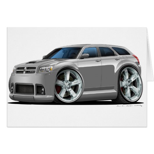 Dodge Magnum Silver Car Cards (Front Horizontal)
