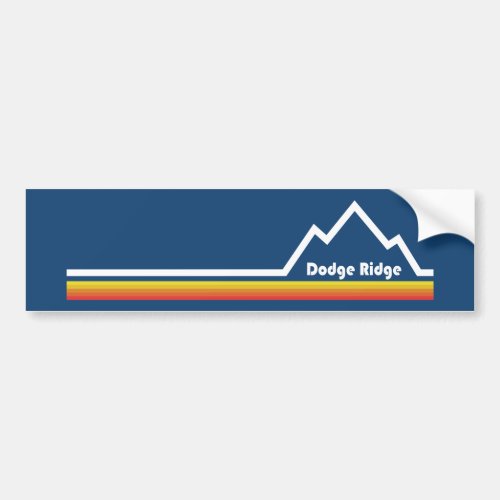 Dodge Ridge Mountain Resort California Bumper Sticker